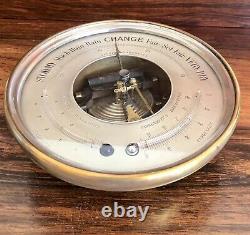 1860s Dubois & Casse Barometer Silver Dial Skeleton Open Face Thermometer