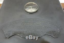 1890 WESTON Direct Read ELECTRICAL INSTRUMENT 125 VOLTMETER Gauge NEWARK 1st Gen
