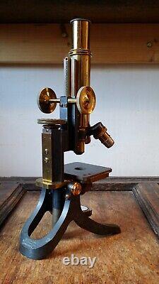 1900 Antique Brass Microscope Signed Swift & Son London