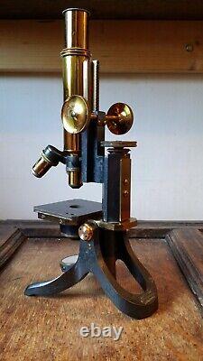 1900 Antique Brass Microscope Signed Swift & Son London