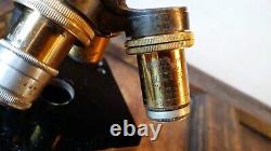 1900 Antique Brass Microscope Signed Swift & Son London