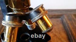 1900 Antique Brass Microscope Signed Swift & Son London