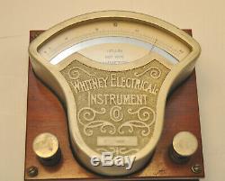 1900's Whitney Electrical Instrument Direct & Alternating Current Roller Ammeter