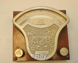 1900's Whitney Electrical Instrument Direct & Alternating Current Roller Ammeter