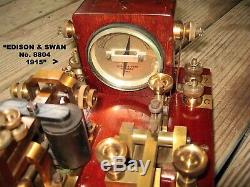 1915 MARCONI WIRELESS TELEGRAPH CO Ltd KEY#345/WW1 GPO Sounder/Edison+Swan Galvo