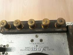 1943 Cable Testing Switch Vintage Electrical Steampunk Antique Rare H W SULLIVAN