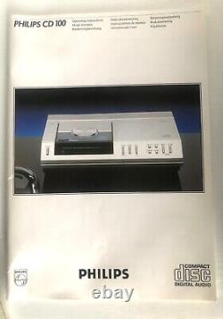 1983 Philips CD100 Vintage Top Charger CD in Original Box