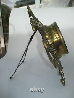 19th Century Aneroid Barometer In Brass Stand Stamped L. C