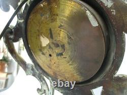 19th Century Aneroid Barometer In Brass Stand Stamped L. C