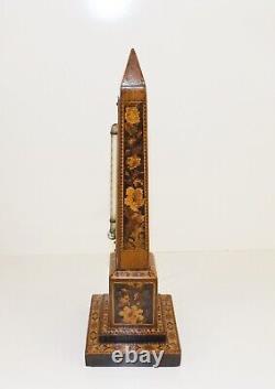 19th Century Tunbridge Ware Cleopatra's Needle Barometer. C. 1860