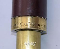 3 draw telescope signed J. Ramsden, Captain George Groves, 28th Foot