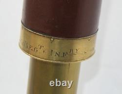 3 draw telescope signed J. Ramsden, Captain George Groves, 28th Foot