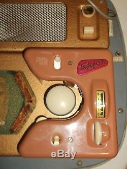 50er Jahre Tefifon Schallbandspieler im Koffer mit Radio und Lautsprecher 50s