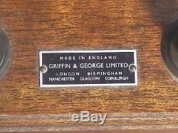 ANTIQUE INDUCTION/RUHMKORFF COIL-GRIFFIN &GEORGE-1900's