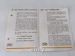 ART DECO ZEISS IKON Barometer Tischbarometer + 1933 Leaflet
