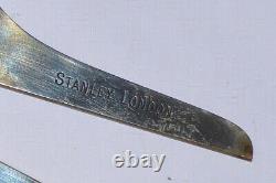 A 6 single arm, nickel silver protractor WF Stanley
