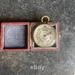 A Fine c19th Negretti and Zambra Pocket Barometer, GWO, Original Case