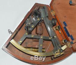 A Good 8 inch Double Frame Sextant Gilbert, London