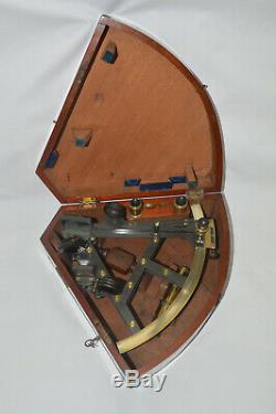 A Good 8 inch Double Frame Sextant Gilbert, London
