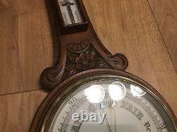 A Large Antique Edwardian Aneroid Barometer, A. W. Gamage London Circa-1910