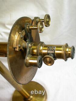 A Rare Early lacquered Brass Polarimeter by Merker & Ebeling, Wien c. 1890