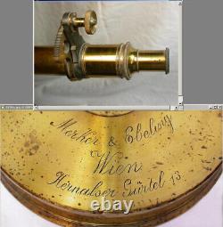 A Rare Early lacquered Brass Polarimeter by Merker & Ebeling, Wien c. 1890