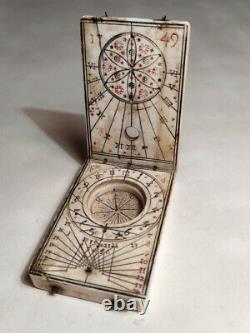 A diptych sundial late 17th by the Karner family