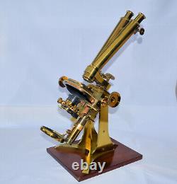 A large Wenham binocular microscope by Ross