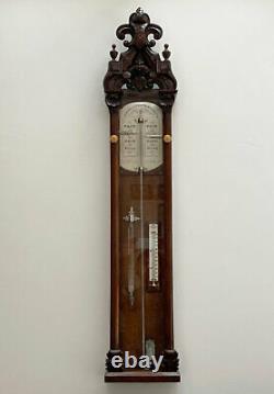 Admiral Fitzroy Barometer With Silvered Scale By Negretti & Zambra London