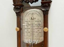 Admiral Fitzroy Barometer With Silvered Scale By Negretti & Zambra London