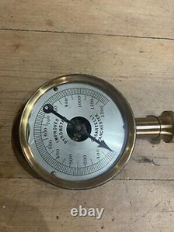 An antique brass improved pyrometer by Casartelli with case. Late Victorian