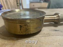 An antique brass improved pyrometer by Casartelli with case. Late Victorian
