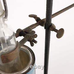 Ancient Laboratory Instrument Europe'900 Glass Brass Iron Thermos