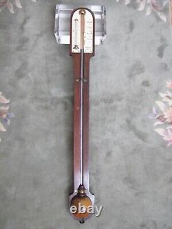 Antique 1800s or Earlier English Stick Thermometer & Barometer. West London