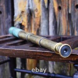 Antique 1860 Newton & Co Shargreen Brass Travel Telescope Fleet Street London