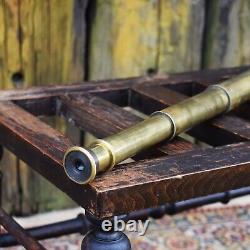 Antique 1860 Newton & Co Shargreen Brass Travel Telescope Fleet Street London