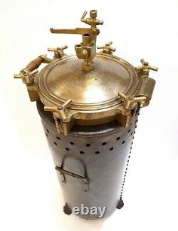 Antique 1880 Autoclave 50 Lbs Large 35¨ Pharmacy Apothecary Firewood Sterilizer