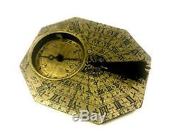 Antique 18th Century French Nicolas Bion Brass Pocket Compass Sundial