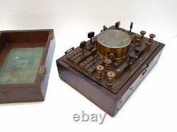Antique 1900 Very Rare Siemens Brothers Railroad Telegraph Morse Tester Key See