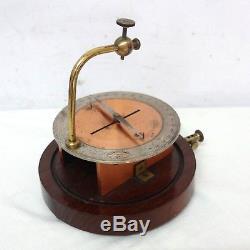 Antique 1900s Nobili Astatic Galvanometer Paris France By Ducretet Ammeter Rare