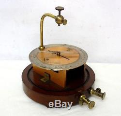 Antique 1900s Nobili Astatic Galvanometer Paris France By Ducretet Ammeter Rare