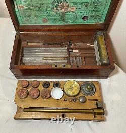 Antique 19th C. Society of Arts Blowpipe Apparatus Assay Set by Letcher England