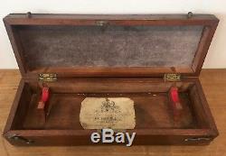 Antique 19th Century Dollond London Brass Surveyors's Level Scope Original Box