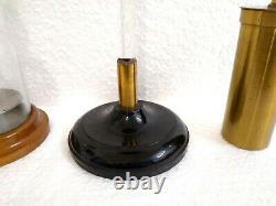 Antique 19th Rare Set 3 Lab Electrostatic Experimental Sphere Cylinder & More