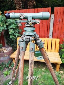 Antique A. H. & Bros LTD. Theodolite Surveying Industrial Instrument with Tripod