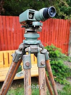 Antique A. H. & Bros LTD. Theodolite Surveying Industrial Instrument with Tripod