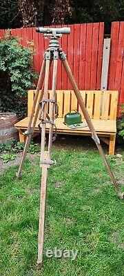 Antique A. H. & Bros LTD. Theodolite Surveying Industrial Instrument with Tripod