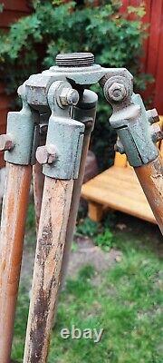 Antique A. H. & Bros LTD. Theodolite Surveying Industrial Instrument with Tripod