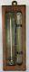 Antique Admiral Fitzroy Storm Glass Barometer / Thermometer, Haff MFG, New York
