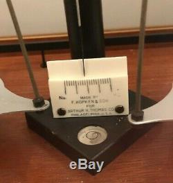 Antique Analytical Physics Laboratory Balance Beam F Hopken & son USA Made